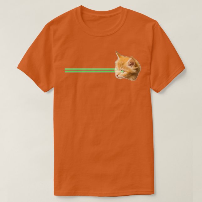 Camiseta Gatito láser (Diseño del anverso)