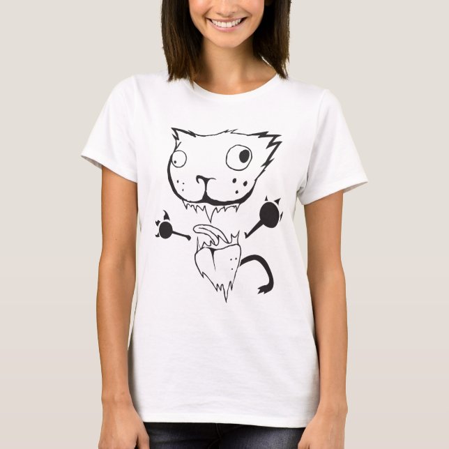 CAMISETA GATITO LOCO (Anverso)