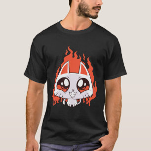 Camiseta Gatito Malvado Estética Grunge E Chica Soft Goth G