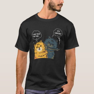 Camiseta Gatito Mamá Tejiendo Golpeándolo Es Ganchillo