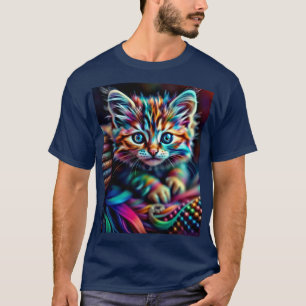 Camiseta Gatito más colorido
