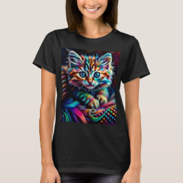 Camiseta Gatito más colorido