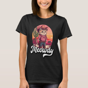Camiseta Gatito Memorable De Texas Miau País Música Vaquera