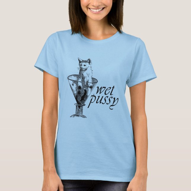 Camiseta Gatito Mojado (Anverso)