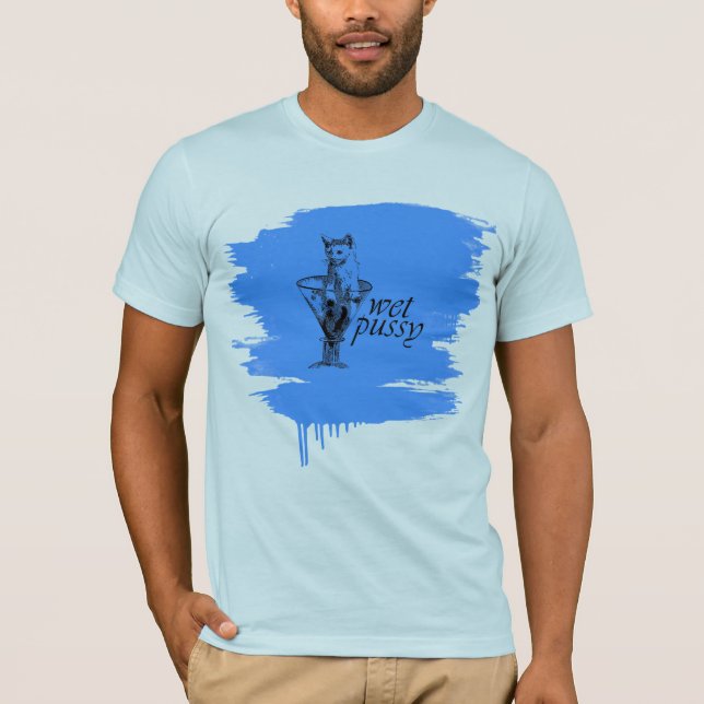 Camiseta Gatito mojado (Anverso)