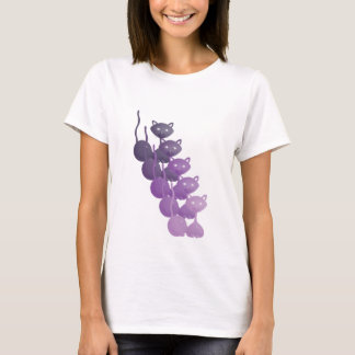 Camiseta Gatito morado relajante