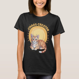 Camiseta Gatito Naranja Atigrado Ginger Amantes de Gatos Ma