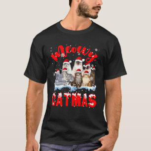 Camiseta Gatito Navideño  Navidad Santa Gato Gatito Equipo 