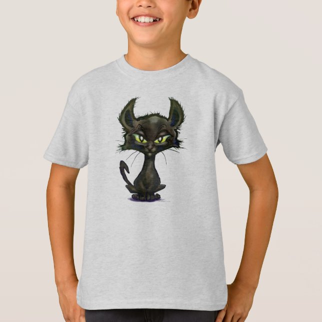 Camiseta Gatito negro (Anverso)