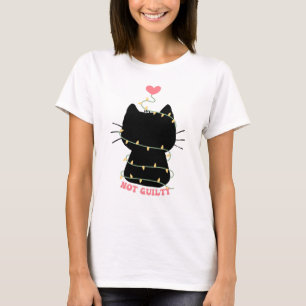 Camiseta Gatito negro no culpable