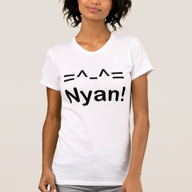 Camiseta Gatito Nyan (BRILLANTE) (Anverso)