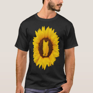 Camiseta Gatito Para Mujeres Hombres Gato Gato Girasol 1