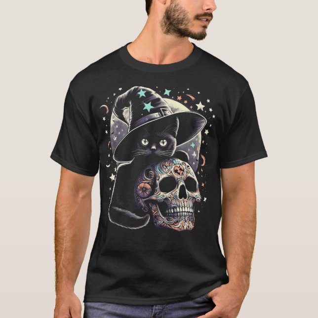 Camiseta Gatito picante con azúcar en Halloween (Anverso)