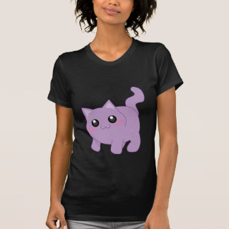 Camiseta Gatito - púrpura y lindo