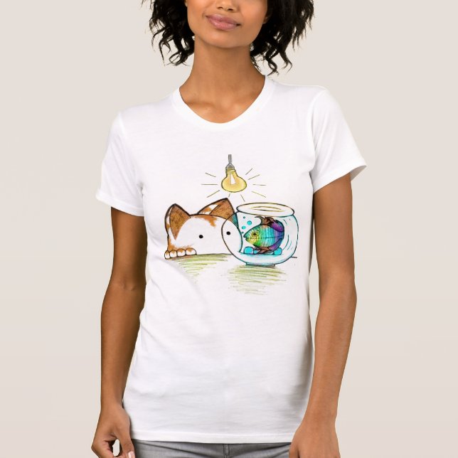 Camiseta Gatito que parece a pescado (Anverso)