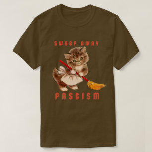 Camiseta Gatito retro lindo - Evita el fascismo