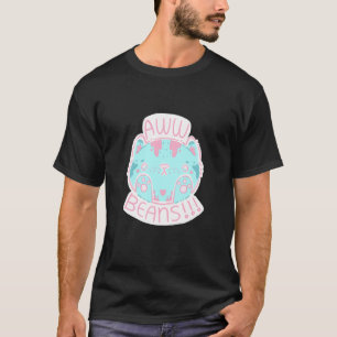 Camiseta Gatito Rosa Y Azul Aww Adorable Gelatina Dedos Pat