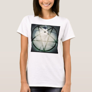 Camiseta gatito satánico