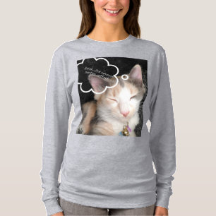 Camiseta Gatito Soñoliento Necesita Café