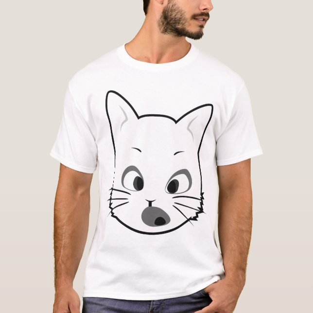 Camiseta gatito sorprendido (Anverso)