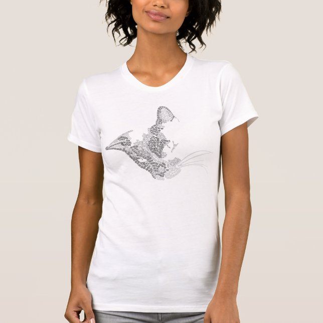 Camiseta Gatito tipográfico (Anverso)