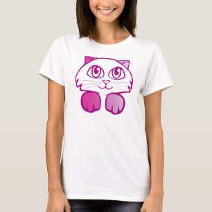 Camiseta Gatito violeta