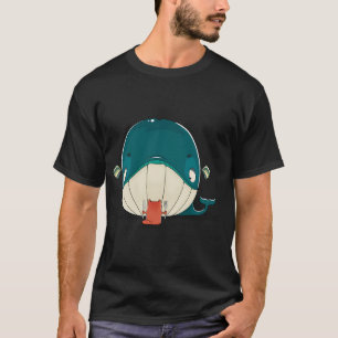 Camiseta Gatito y ballena