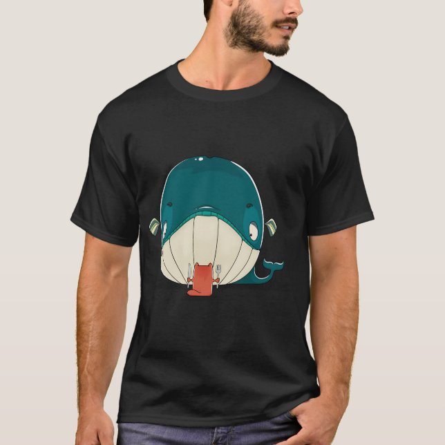 Camiseta Gatito y ballena (Anverso)
