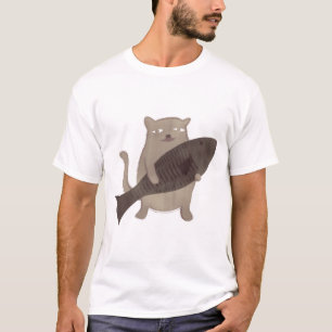 Camiseta Gatito y sus pescados