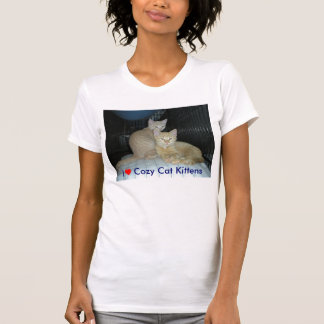Camiseta Gatitos acogedores del gato del ♥ I, gatitos