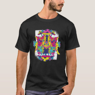 Camiseta gatitos alucinantes coloreados psicodélicos