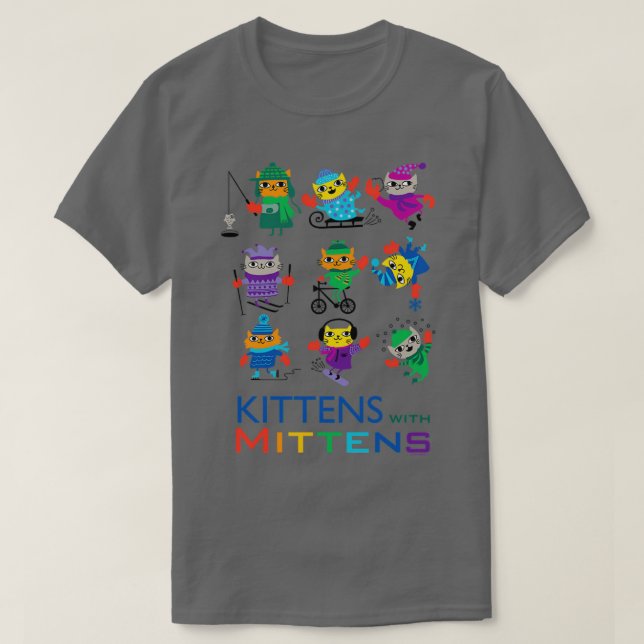 Camiseta Gatitos con Mittens (Diseño del anverso)