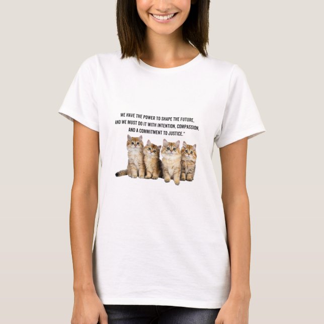 Camiseta Gatitos con palabras de Kamala (Anverso)