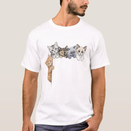 Camiseta Gatitos Curiosos Personalizable