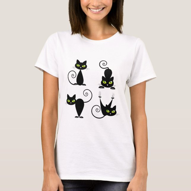 Camiseta Gatitos dañosos (Anverso)