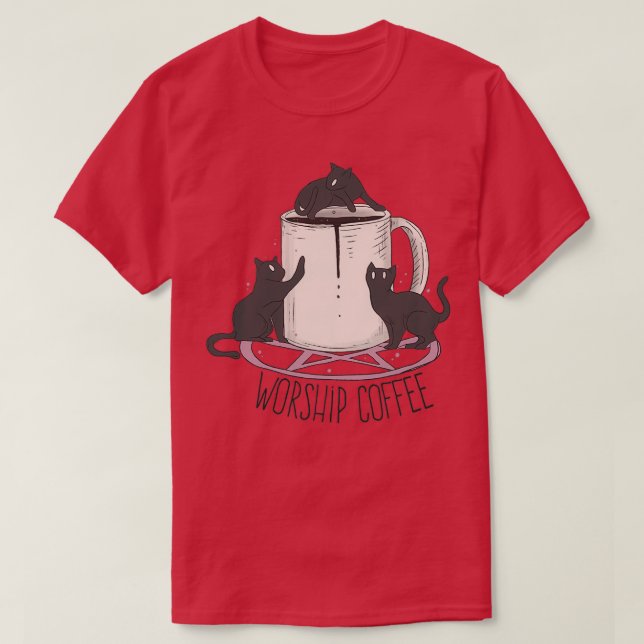 Camiseta Gatitos de café de culto (Diseño del anverso)