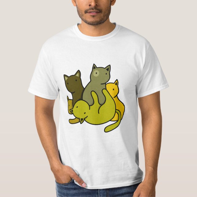 Camiseta Gatitos de oliva (Anverso)