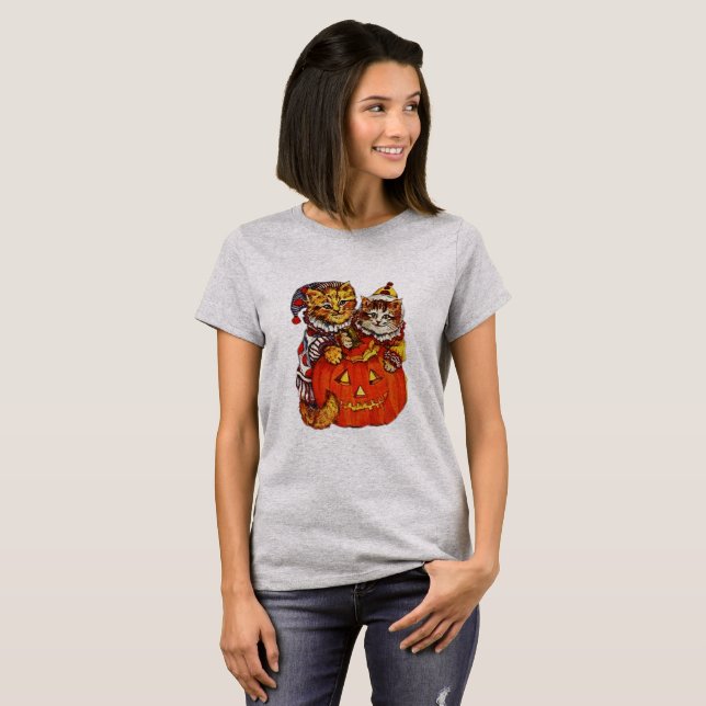Camiseta Gatitos de payaso de Halloween (Anverso completo)