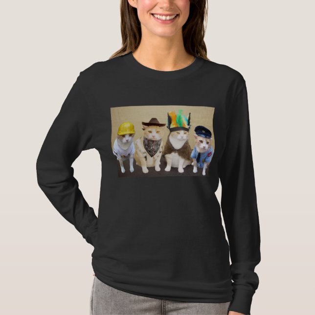 Camiseta Gatitos del pueblo (Anverso)