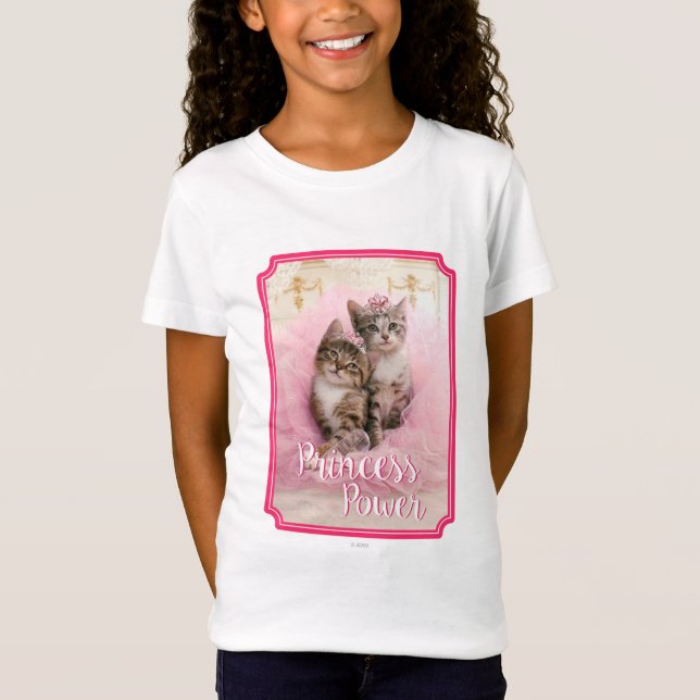 Camiseta Gatitos dulces en tiaras y tutú brillante rosado (Anverso)