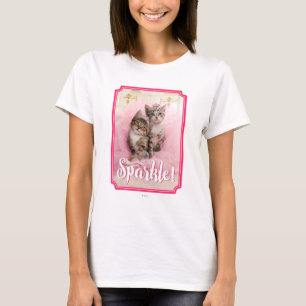 Camiseta Gatitos dulces en tiaras y tutú brillante rosado