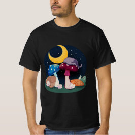 Camiseta Gatitos durmientes en un grupo de hongos