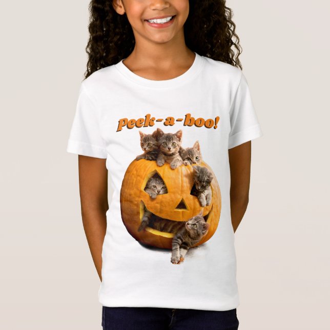 Camiseta Gatitos en Jack-o-Lantern (Anverso)