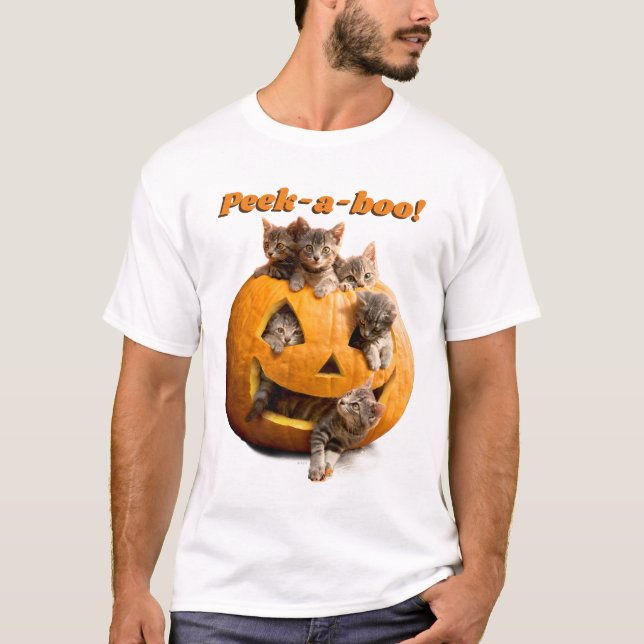 Camiseta Gatitos en Jack-o-Lantern (Anverso)