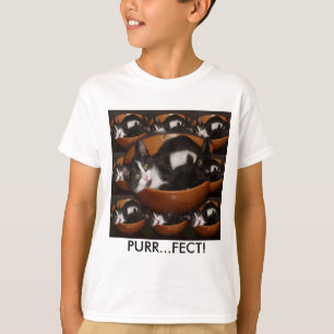 Camiseta Gatitos en un bol con patrón