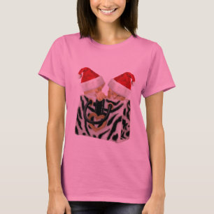 Camiseta Gatitos festivos lindos en bolso del estampado de