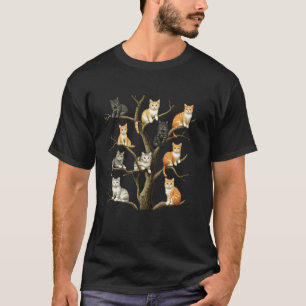Camiseta Gatitos Gatos En Un Árbol