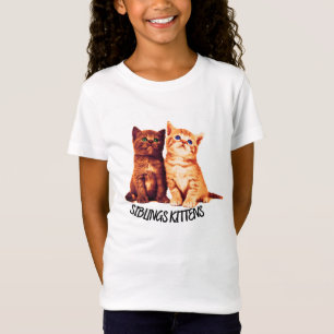 Camiseta Gatitos hermanos, dos gatos lindos