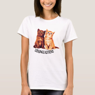 Camiseta Gatitos hermanos, dos gatos lindos