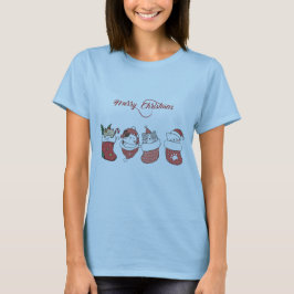 Camiseta Gatitos Navideños Adorables